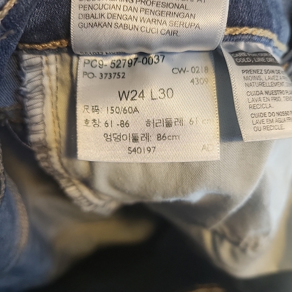 Levi's 720 Super Skinny Woman Size 24X30 - Picture 9 of 10